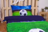 UNIVERSAL DESIGN 3D Obliečky Futbal dream micro Polyester - mikrovlákno, 140/200, 70/90 cm