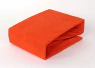 Prémiové froté prestieradlo do postieľky - oranžové - BedStyle - 60 x 120 cm