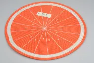 Pletené prestieranie - 38 cm - pomaranč