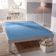 Prémiové jersey prestieradlo - nebeská modrá - BedStyle - 160 x 200 cm