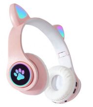 Bezdrôtové LED slúchadlá Cat Ears