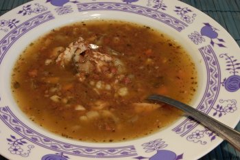 Recept: Jaternicová polievka (prdelačka) s krúpami