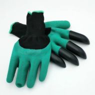 Praktické rukavice pre prácu na záhradke s plastovými pazúrikmi pre pravákov