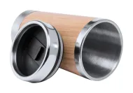 Dvojstenný termohrnček z bambusu - 450 ml -  Racuna