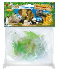 Dinosaury, svieti v tme, 9 ks vo vrecku