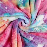Svietiaca deka z mikrovlákna - farebná