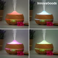 Zvlhčovač vzduchu s arómodifuzérom - LED Wooden-Effect - InnovaGoods