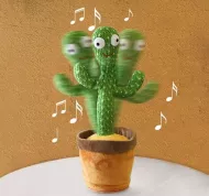 Interaktívny hovoriaci a spievajúci kaktus na batérie