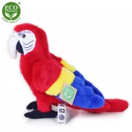 Plyšový papagáj Ara Arakanga - červený - 24 cm - Rappa