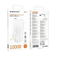 Powerbanka s kapacitou 10 000 mAh - Borofone BJ79 Clerver - biela