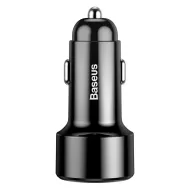 Autonabíjačka 3.0 BS-C16Q1 - s displejom - 2x USB - 45 W - čierna - Baseus