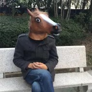 Maska - hlava koňa