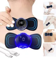 Mini prístroj na masáž a úľavu od bolesti - 8 režimov - modrý