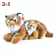 Plyšový tiger s mláďaťom - 37 cm - Rappa