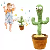 Interaktívny hovoriaci a spievajúci kaktus na batérie