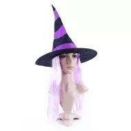 Klobúk s vlasmi Čarodejnice/Halloween