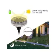 Solárne záhradné LED svetlá - 8 LED - 4 ks
