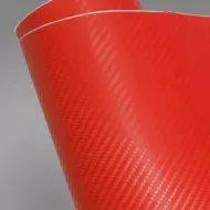 Dizajnová karbónová fólia - červená - 30 x 127 cm