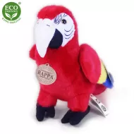 Plyšový papagáj Ara Arakanga - červený - 24 cm - Rappa