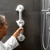 Dvojitá uhlová bezpečnostná rukoväť do kúpeľne Grabbath - InnovaGoods