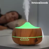 Zvlhčovač vzduchu s arómodifuzérom - LED Wooden-Effect - InnovaGoods