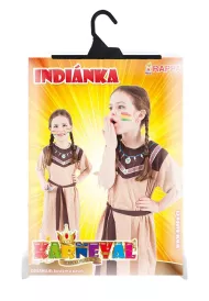 Detský kostým Indiánka s pásikom (M)