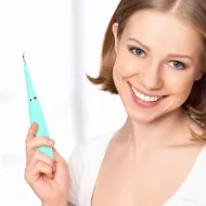 Ultrazvukový čistič zubov - zelený
