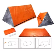 Núdzový termálny stan - núdzový spací vak - oranžový