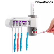 UV sterilizátor zubných kefiek so základňou a dávkovačom zubnej pasty Smiluv - InnovaGoods