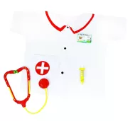 Detský zdravotnícky kostým - s umelou striekačkou a stetoskopom - Rappa