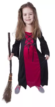 Detský kostým bordó čarodejnice (M), Čarodejnice / Halloween