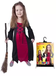 Detský kostým bordó čarodejnice (M), Čarodejnice / Halloween
