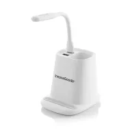 Bezdrôtová nabíjačka s organizérom a USB LED lampou DesKing - 5 v 1 - InnovaGoods