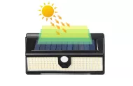 Solárne záhradné osvetlenie so senzorom pohybu - 190 LED