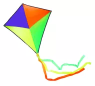 Lietajúci drak - nylónový - 72 x 72 cm - Rappa