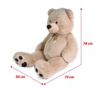 Veľký plyšový medveď Luďa - béžový - 120 cm - Rappa