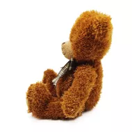 Plyšový medveď s mašľou - tmavohnedý - 27 cm - Rappa
