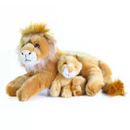 Plyšový lev ležiaci s mláďaťom, 40 cm