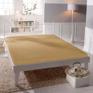 Prémiové jersey prestieradlo - jantárové - BedStyle - 180 x 200 cm