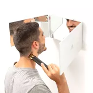 Kúpeľňové zrkadlo s LED podsvietením a 360º pohľadom SelfKut - InnovaGoods