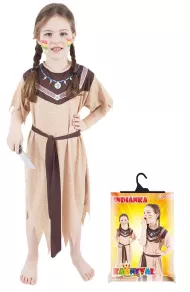 Detský kostým Indiánka s pásikom (M)