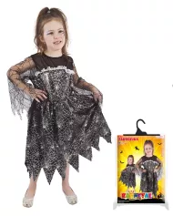 Detský kostým čarodejnica s pavučinou, čarodejnice/Halloween (M)