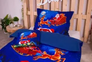 Trojdielna súprava 3D obliečok - Santa s darčekmi - 140 x 200