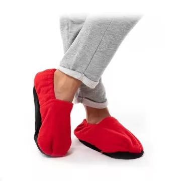 Papuče ohrievateľné v mikrovlnnej rúre - červené - InnovaGoods