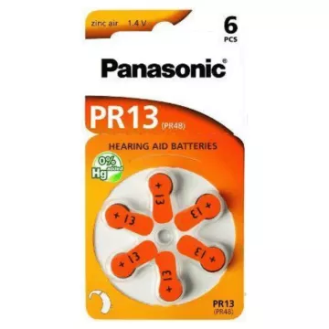 Batérie pre audioprotetiku - 6x 13 DP-8 - Panasonic