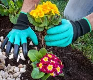 Záhradné rukavice s pazúrmi na okopávanie - InnovaGoods