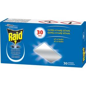 Raid - náhradní náplň pro strojek se suchou náplní, 30 polštářků Raid - náhradní náplň pro strojek se suchou náplní, 30 polštářků
