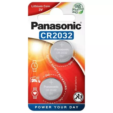 Lítiová gombíková batéria - 2x CR2032 - Panasonic
