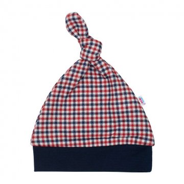 Kojenecká bavlněná čepička New Baby Checkered Kojenecká bavlněná čepička New Baby Checkered