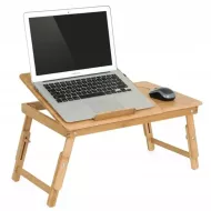 Bambusový stolík na notebook do postele - 30 x 50 cm